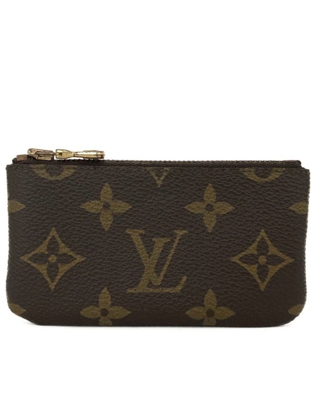 Louis Vuitton Monogram Pochette Cles coin purse - Brown/Gold Hardware